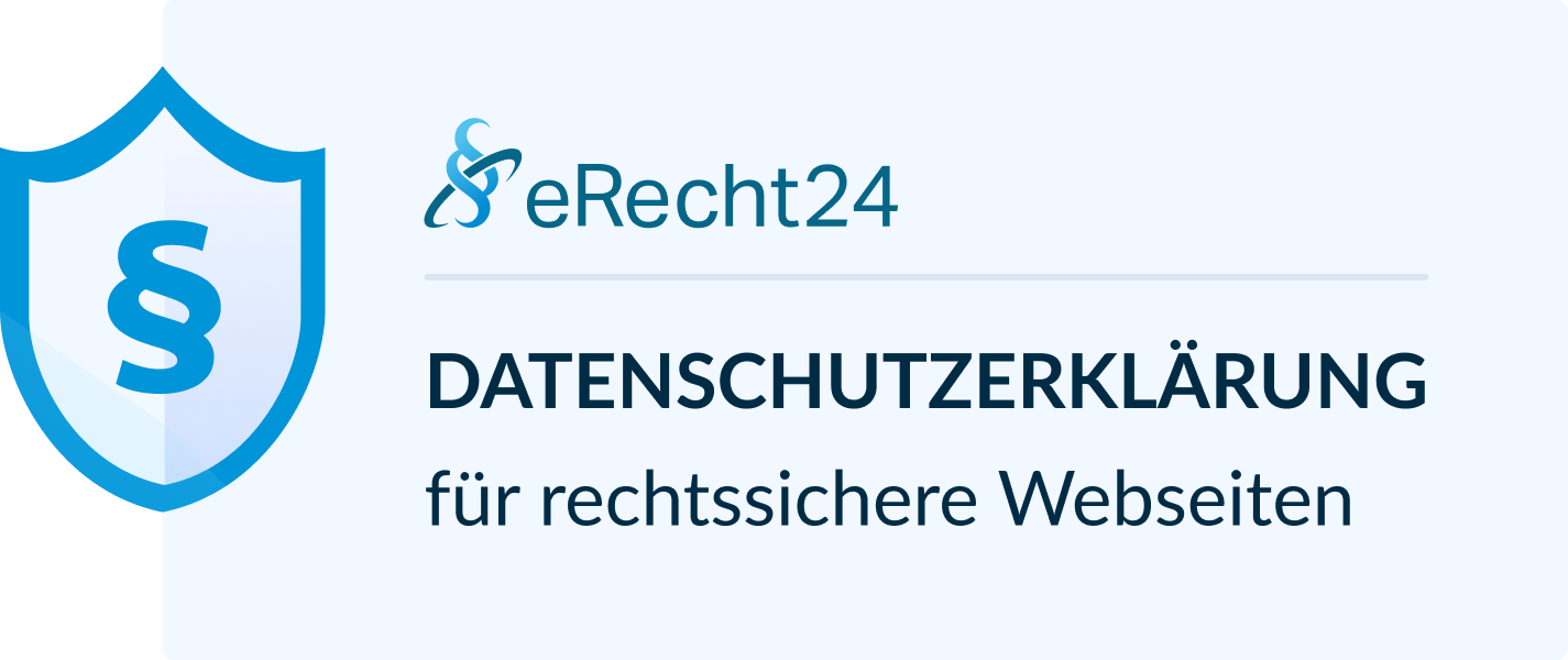 eRecht24 Siegel für rechtssichere Websites